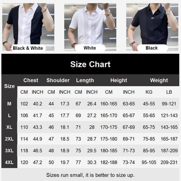 Men's Summer Casual Patchwork Shirt