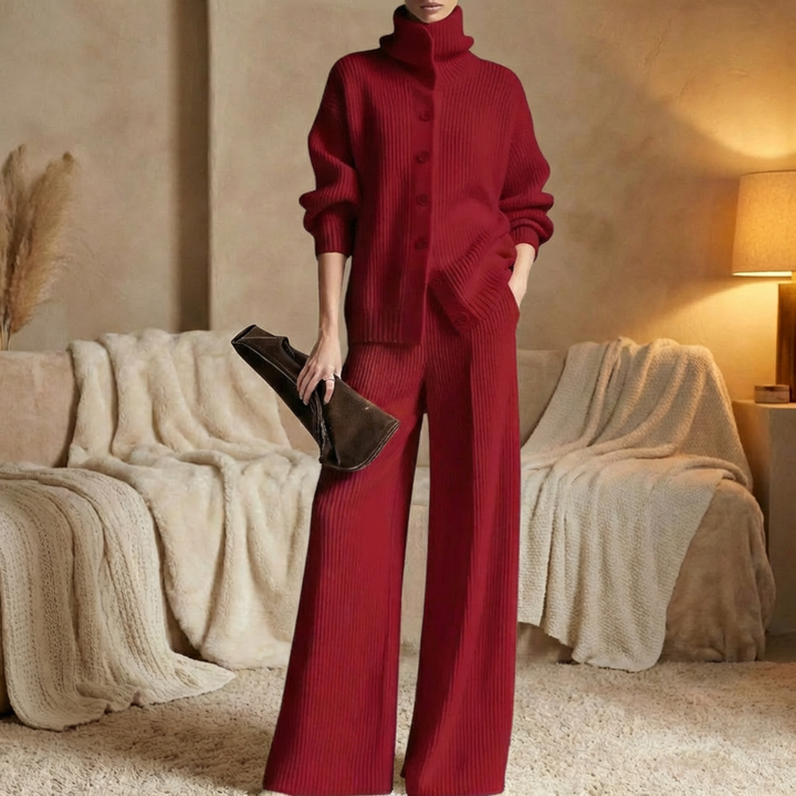 Wilhelmine Ensemble Comfortable Cardigan and Trousers