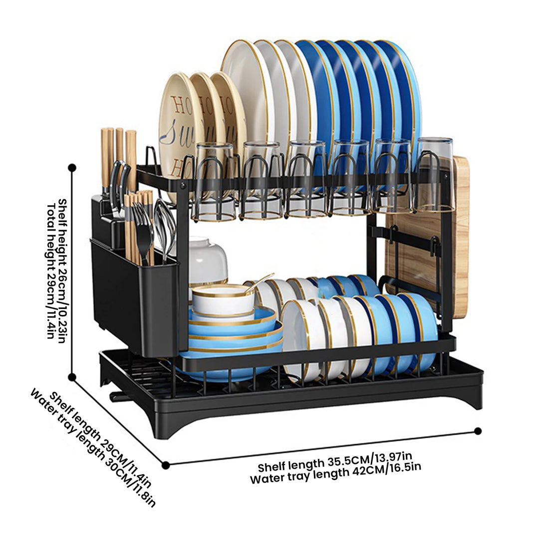 Elyra Kitchen Organizer – 2-Tier Storage Rack