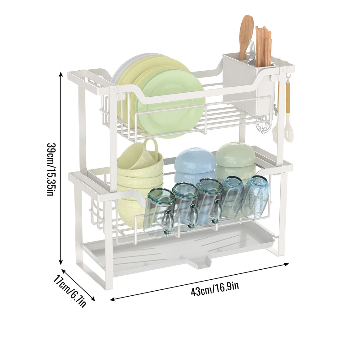 Elyra Kitchen Organizer – 2-Tier Storage Rack