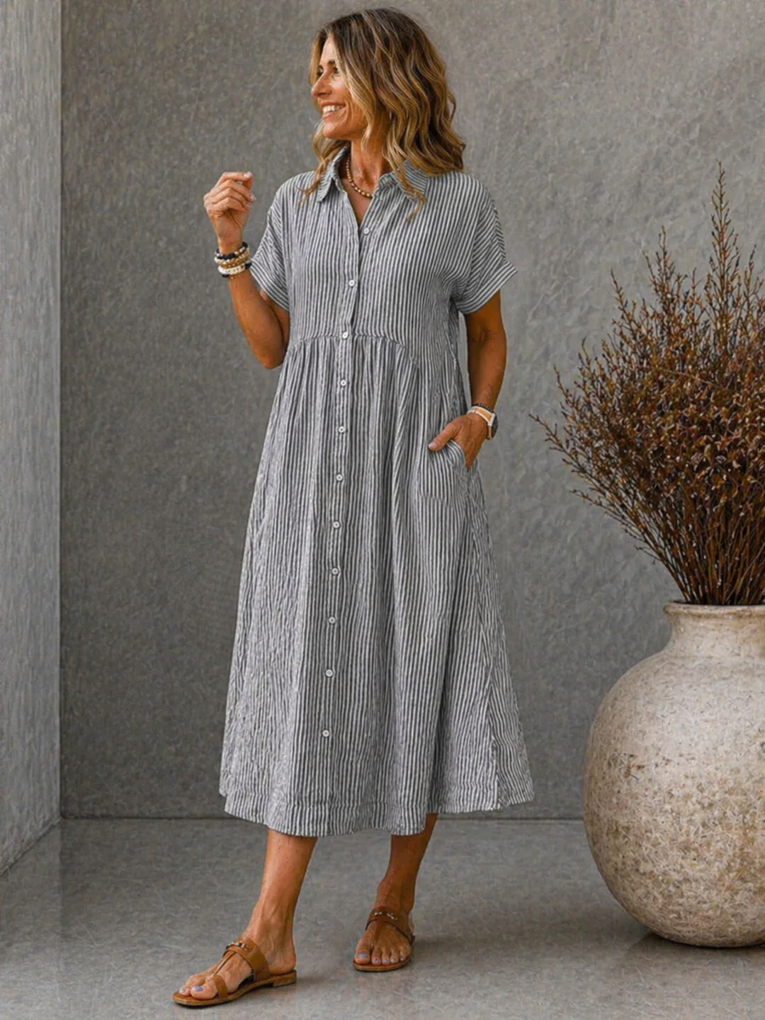 Soléna Dress – Effortless Elegant Comfort