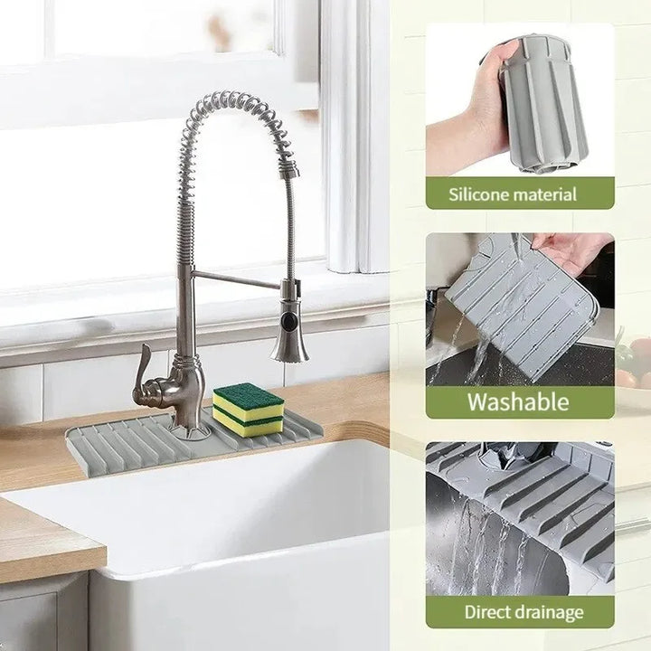 Sink Mat – Silicone Splash Guard & Organizer