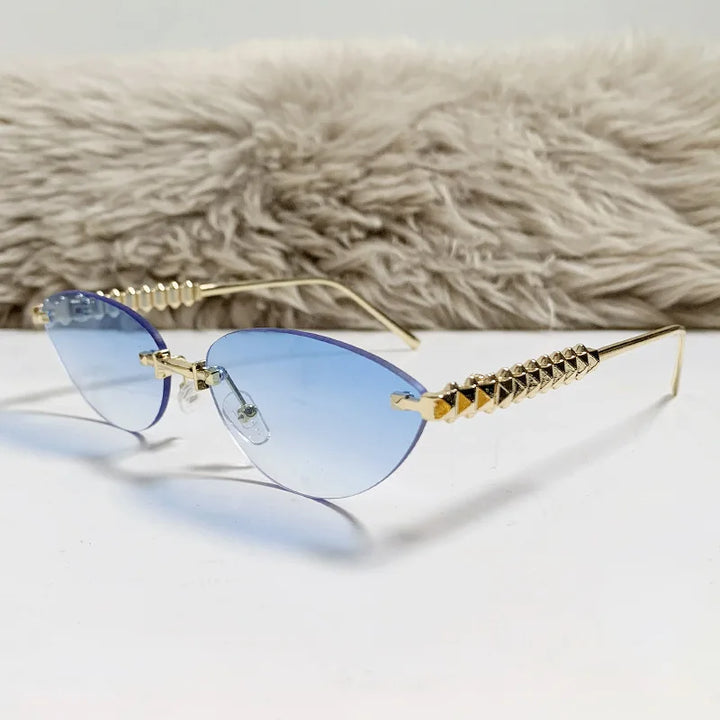 Prague | Square Rimless Punk Shades