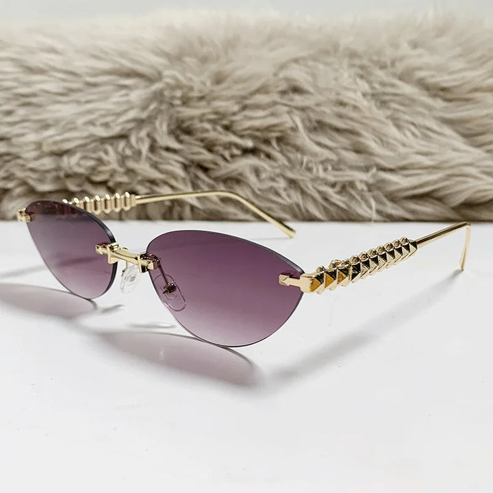 Prague | Square Rimless Punk Shades