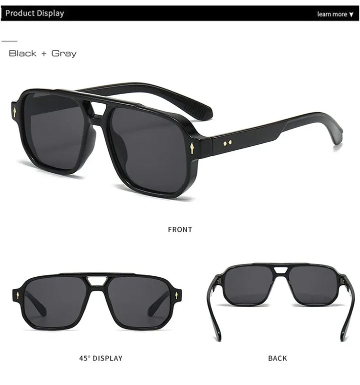 Milan | Square Double Bridge Shades