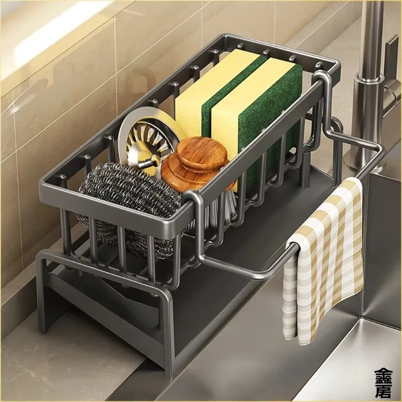 Velora Sink Organizer – Drain & Storage Shelf