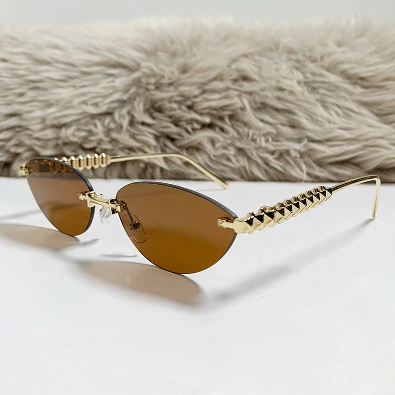 Prague | Square Rimless Punk Shades