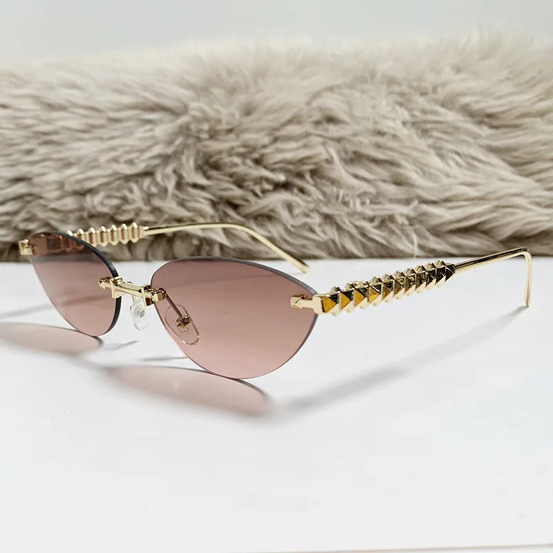 Prague | Square Rimless Punk Shades