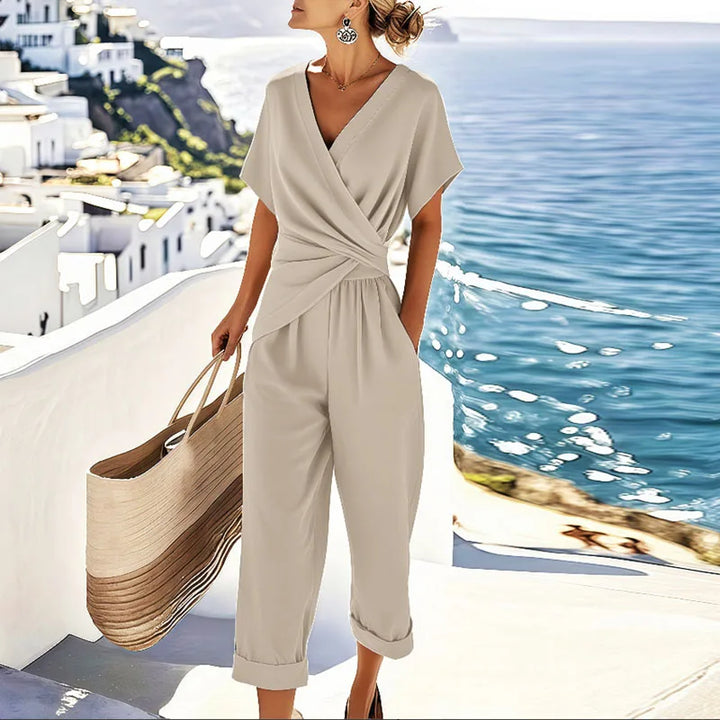 Liorine - Chic Draped Jumpsuit for Women