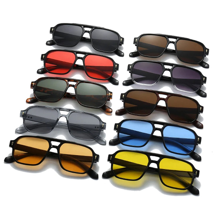 Milan | Square Double Bridge Shades