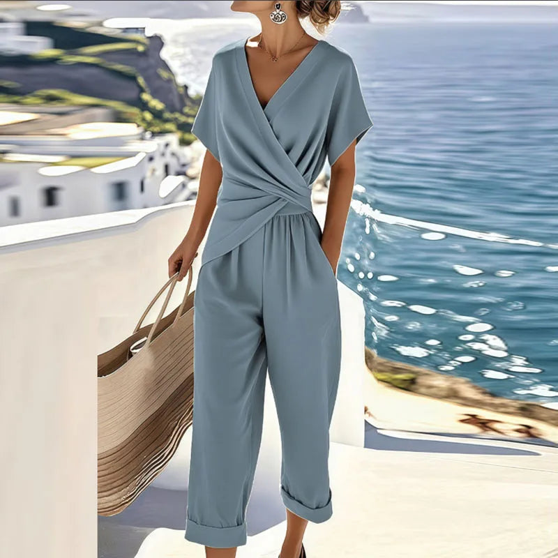 Liorine - Chic Draped Jumpsuit for Women