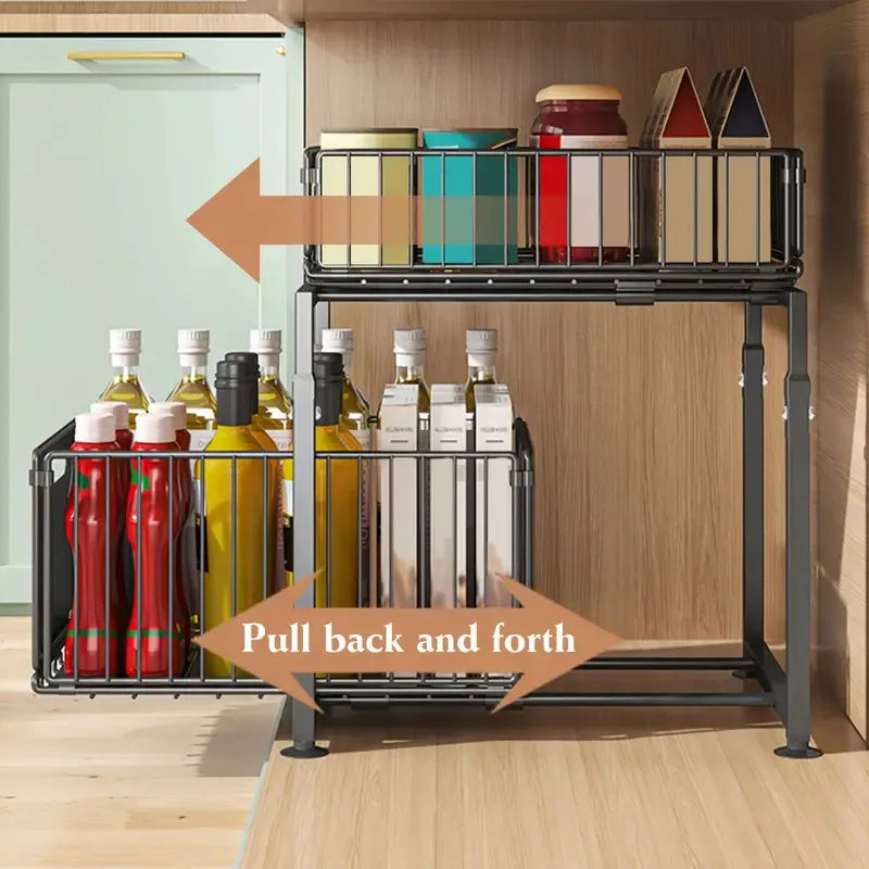 Nova Slide Rack – Pull-Out Kitchen Organizer
