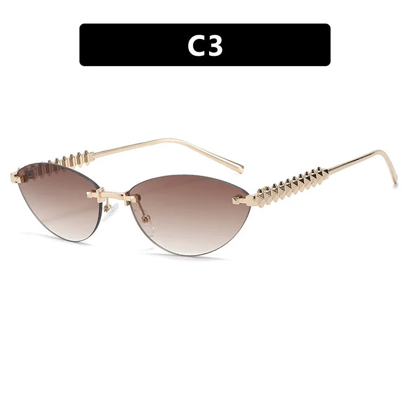 Prague | Square Rimless Punk Shades