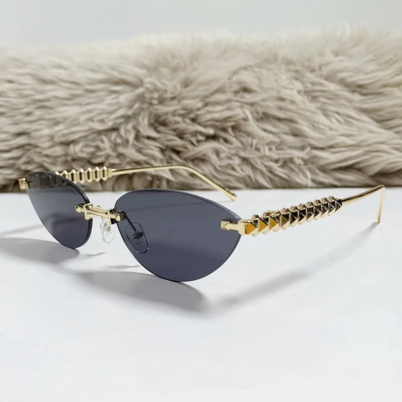 Prague | Square Rimless Punk Shades