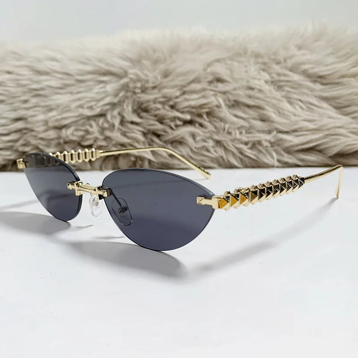Prague | Square Rimless Punk Shades