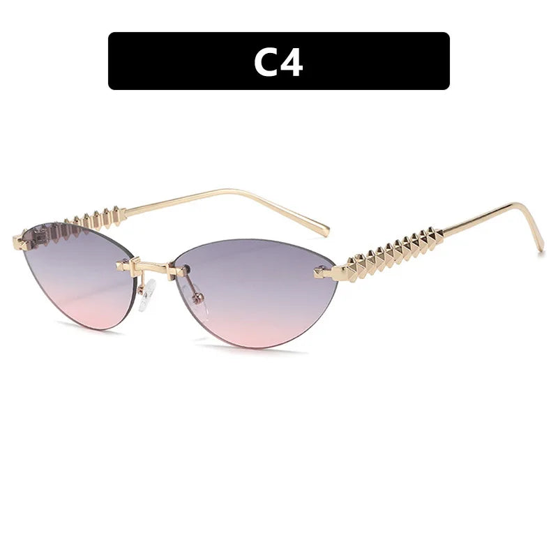 Prague | Square Rimless Punk Shades