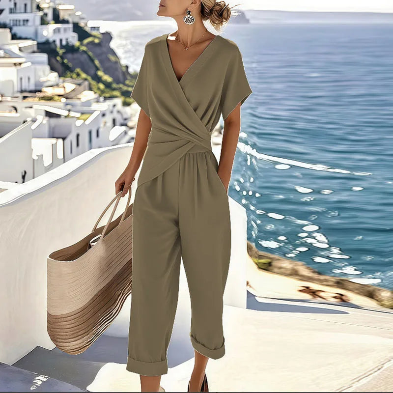Liorine - Chic Draped Jumpsuit for Women