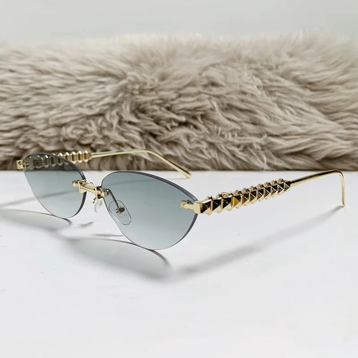 Prague | Square Rimless Punk Shades