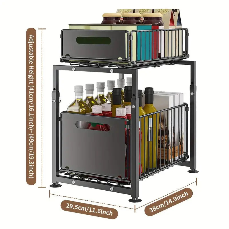 Nova Slide Rack – Pull-Out Kitchen Organizer