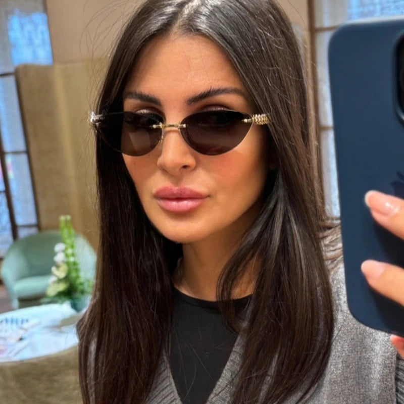 Prague | Square Rimless Punk Shades