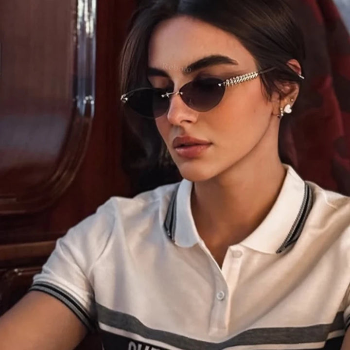 Prague | Square Rimless Punk Shades