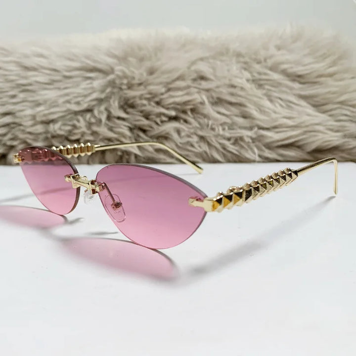 Prague | Square Rimless Punk Shades
