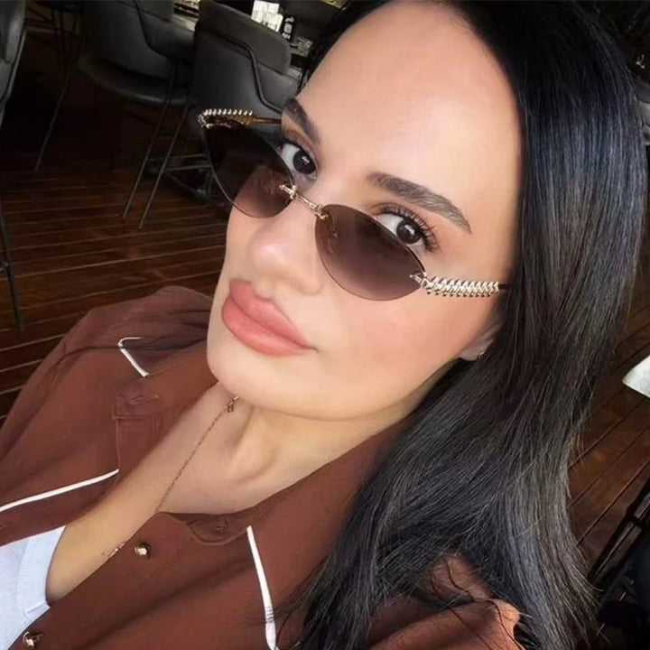 Prague | Square Rimless Punk Shades