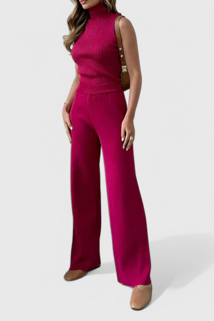 Mahalia 3-Piece Soft Knit Set with Elegant Cut