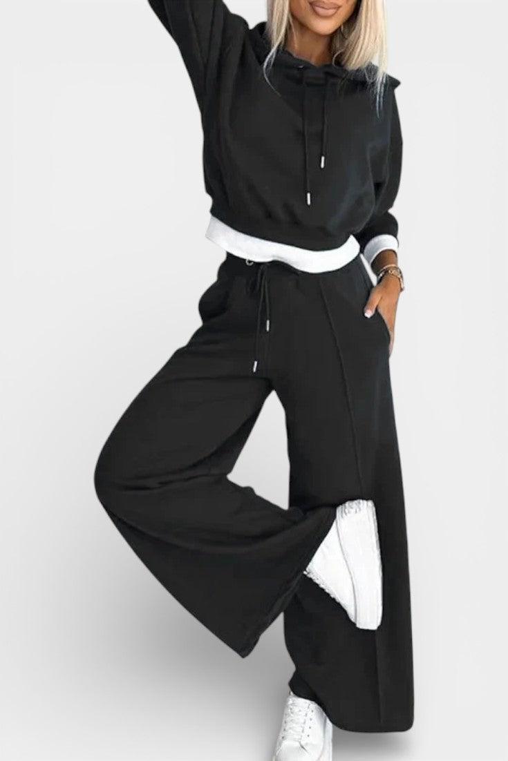 Tiziana Oversize Two-Piece Hoodie & High-Waist Pants Set
