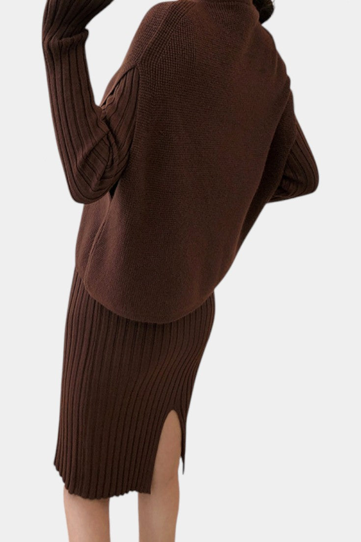 Alectra Two-Piece Knit Set with Modern Silhouette