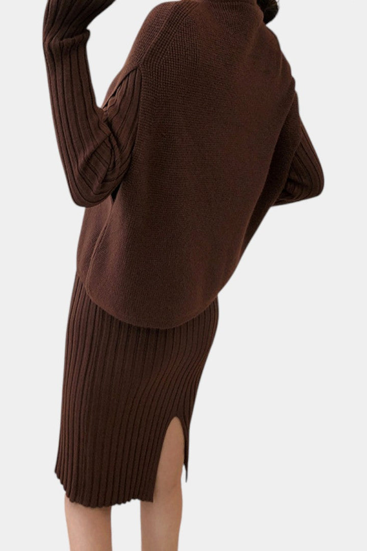 Alectra Two-Piece Knit Set with Modern Silhouette