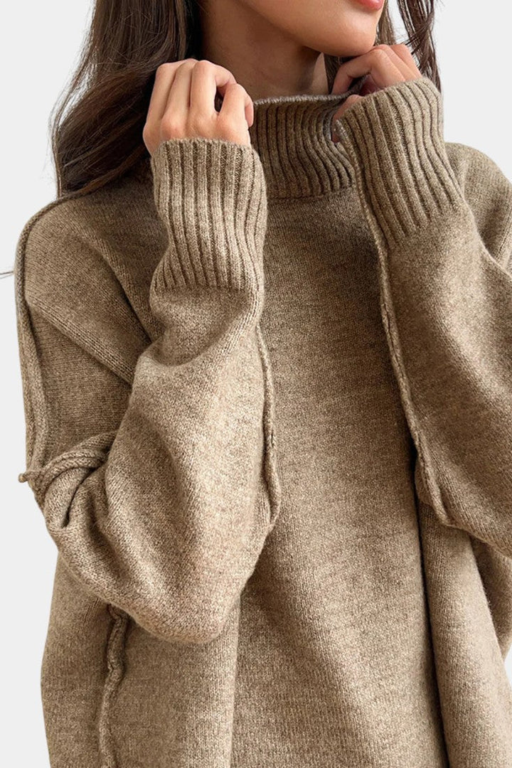 Xylia Turtleneck Knit & Wide-Leg Pants Set