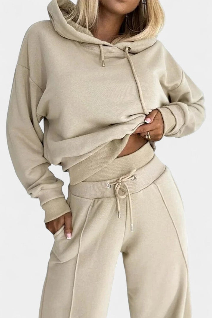 Tiziana Oversize Two-Piece Hoodie & High-Waist Pants Set