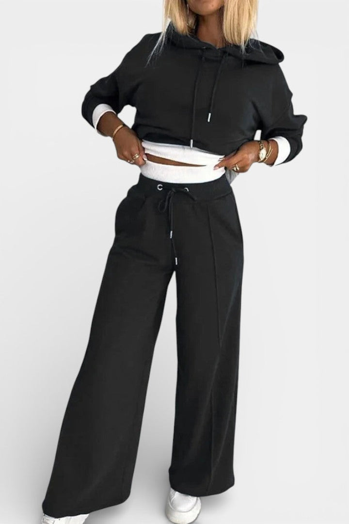 Tiziana Oversize Two-Piece Hoodie & High-Waist Pants Set