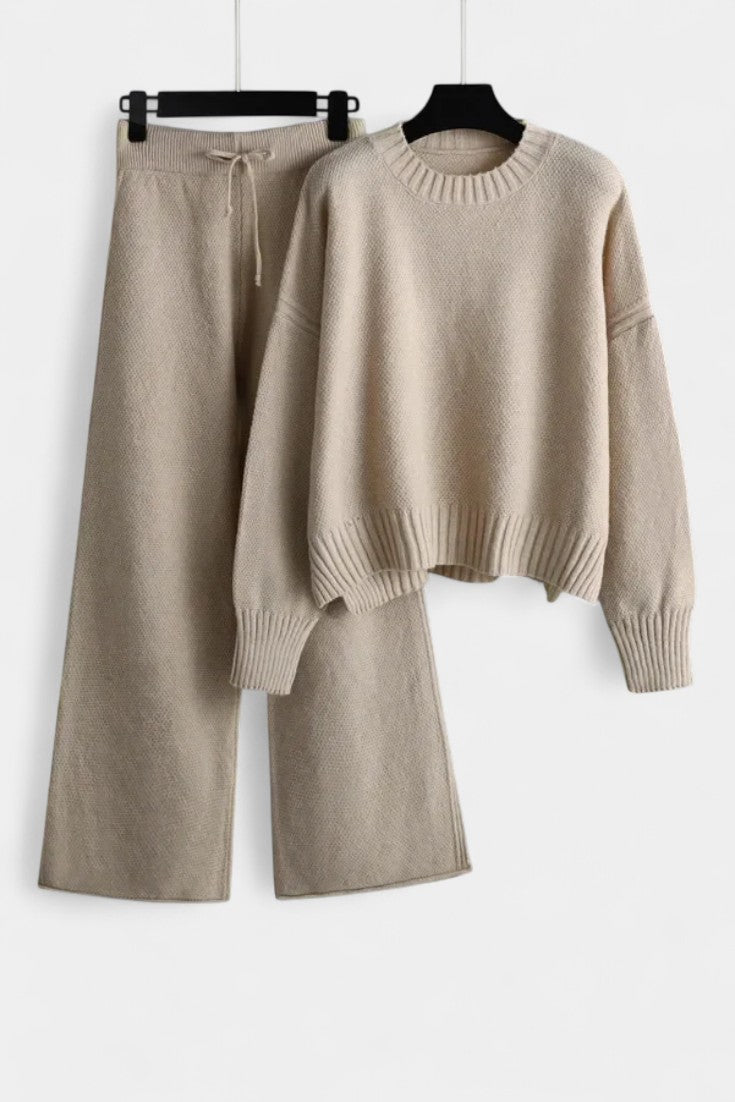 Olga Two-Piece Knitted Cosy Co-Ord with Relaxed Fit