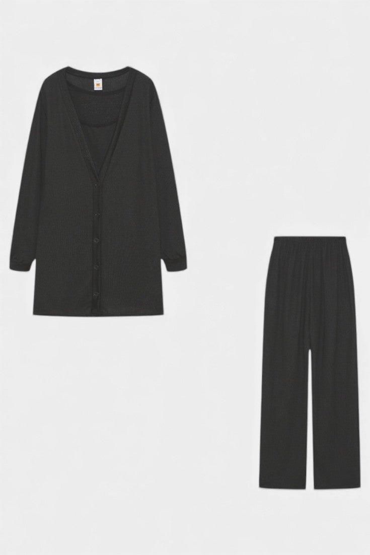 Clelia Comfortable Three-Piece Knit Set