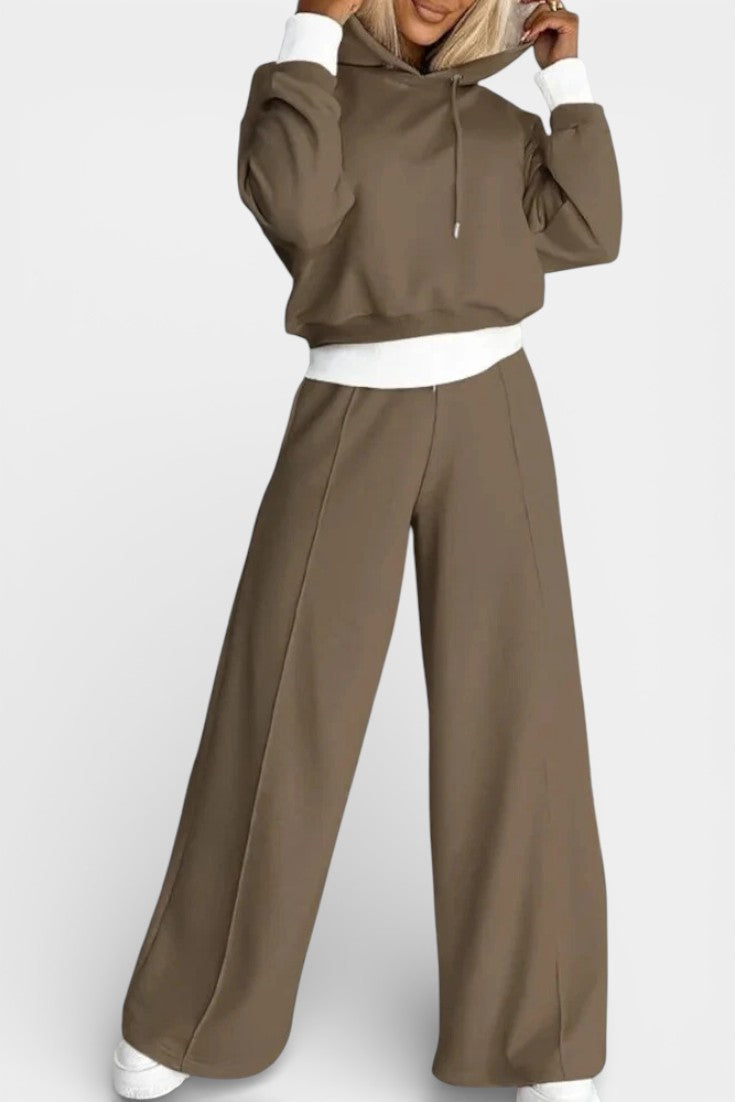 Tiziana Oversize Two-Piece Hoodie & High-Waist Pants Set