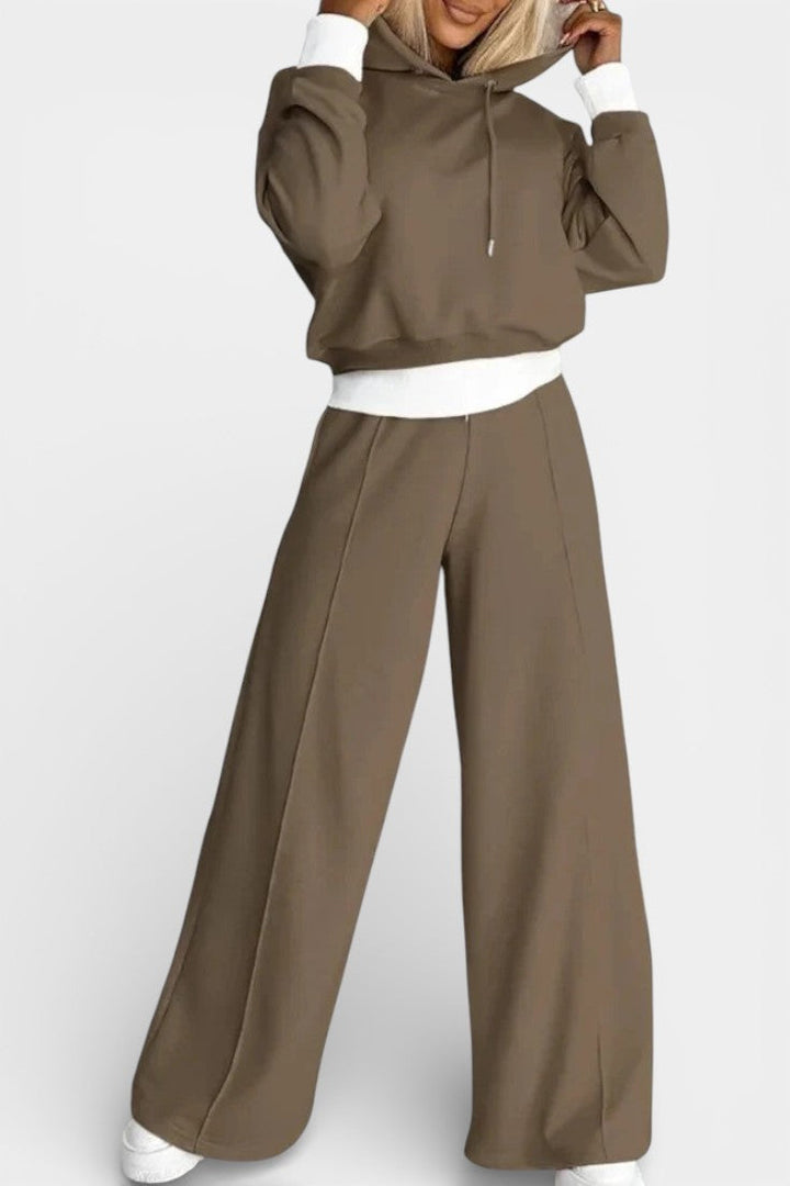 Tiziana Oversize Two-Piece Hoodie & High-Waist Pants Set