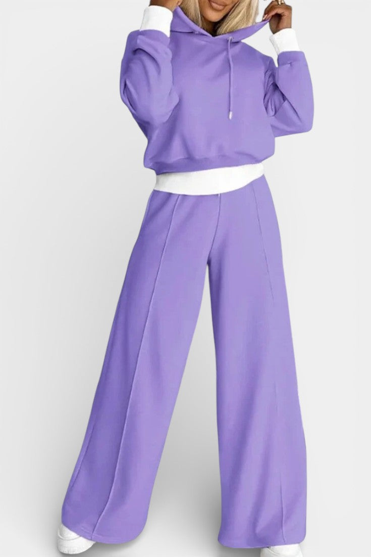Tiziana Oversize Two-Piece Hoodie & High-Waist Pants Set
