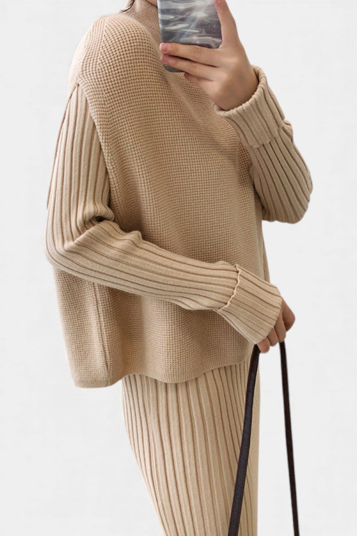Alectra Two-Piece Knit Set with Modern Silhouette