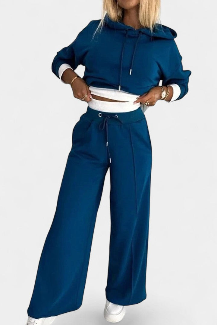 Tiziana Oversize Two-Piece Hoodie & High-Waist Pants Set