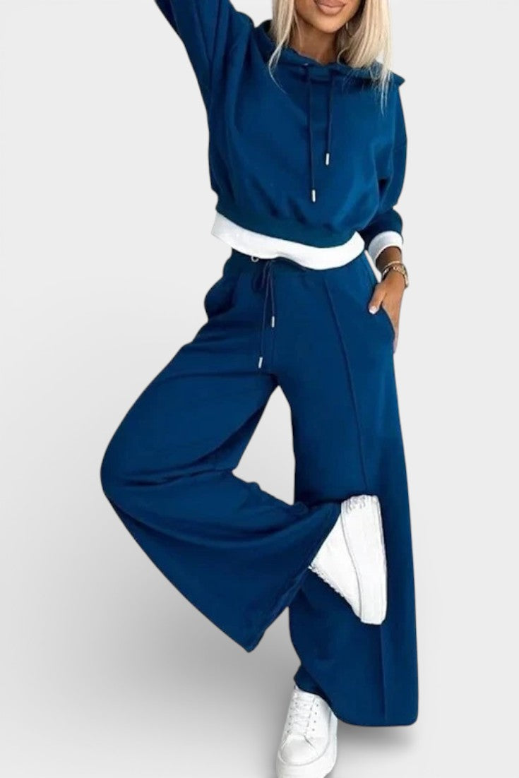 Tiziana Oversize Two-Piece Hoodie & High-Waist Pants Set