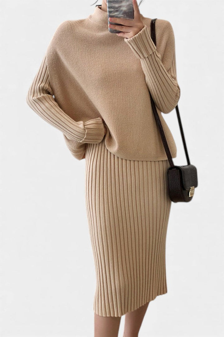 Alectra Two-Piece Knit Set with Modern Silhouette