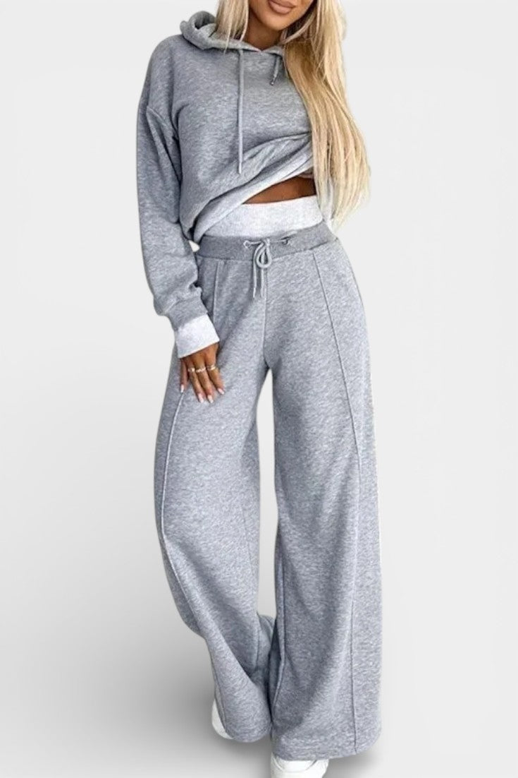 Tiziana Oversize Two-Piece Hoodie & High-Waist Pants Set