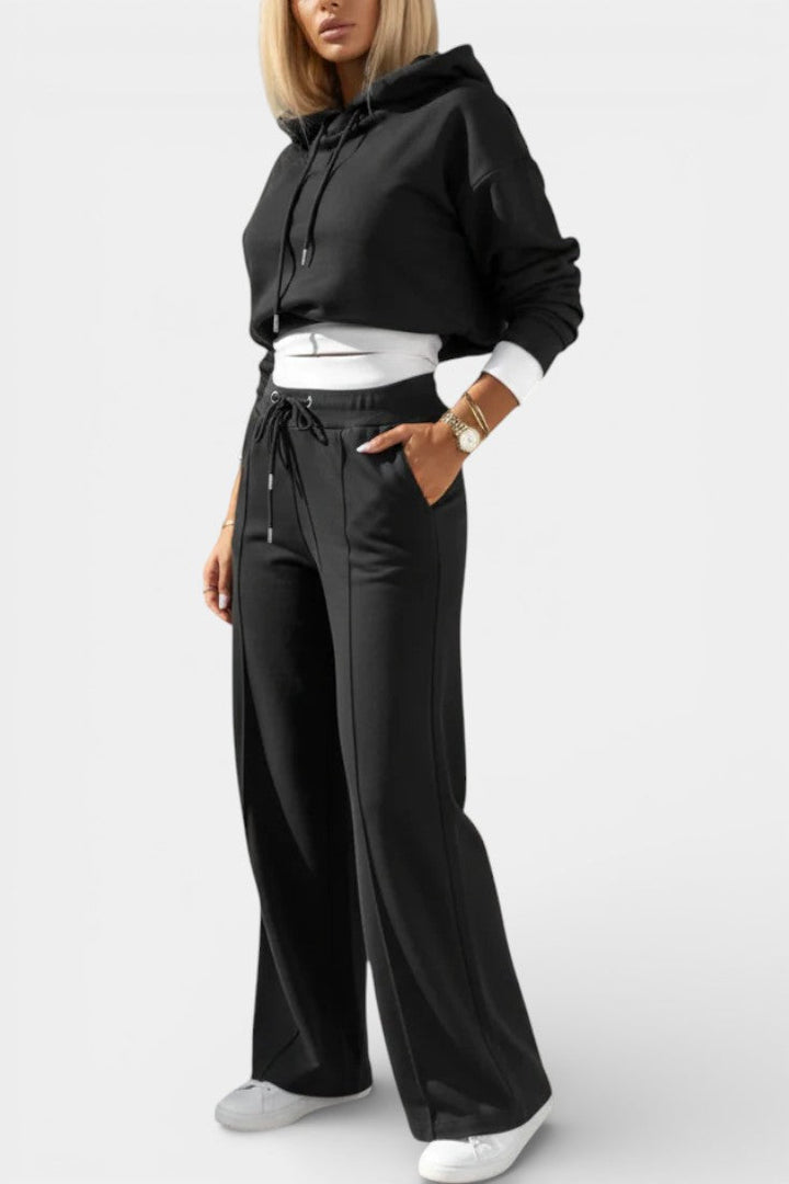 Tiziana Oversize Two-Piece Hoodie & High-Waist Pants Set