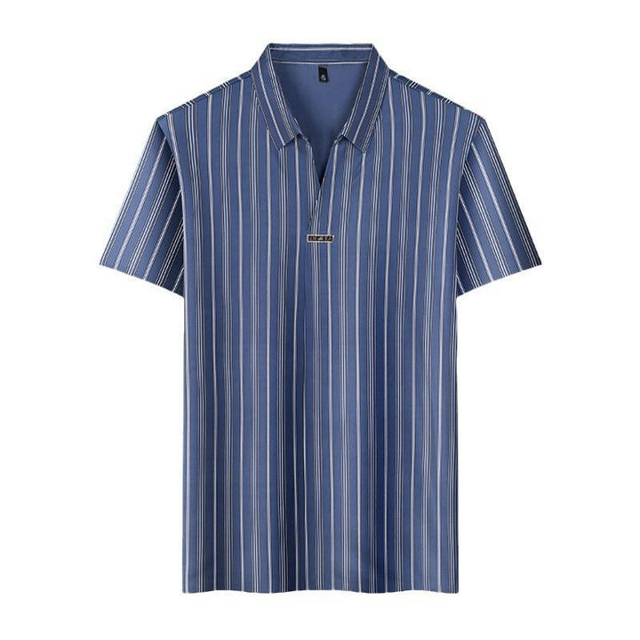 Men's Short Sleeve Striped Summer Shirt