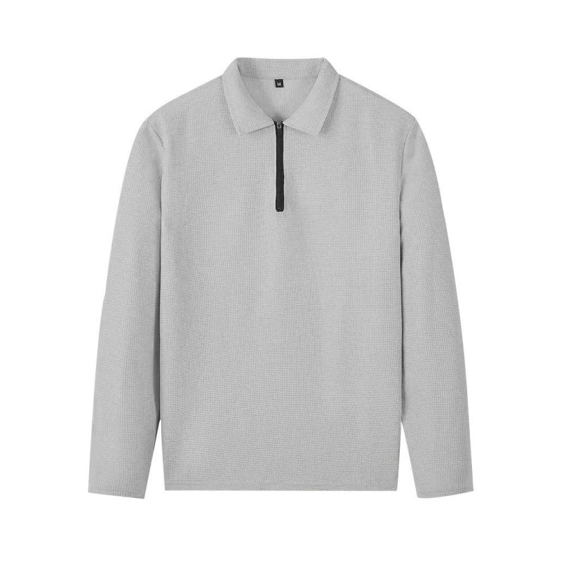 Men's Waffle Knit Sweatshirt & Straight Pants Set