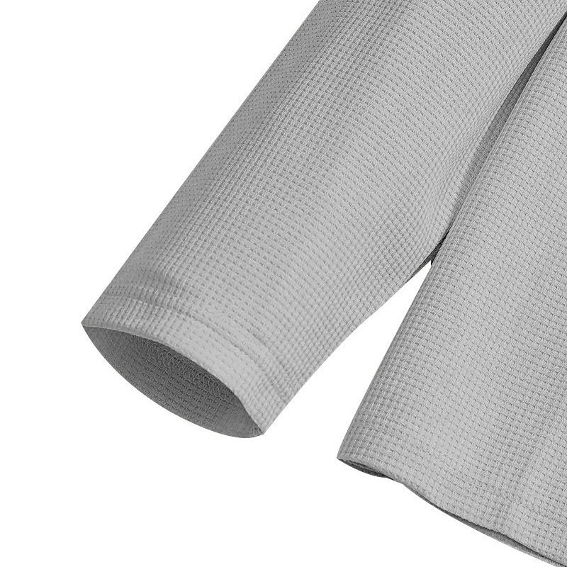 Men's Waffle Knit Sweatshirt & Straight Pants Set